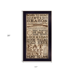 Hunting Season Black Framed Print Wall Art