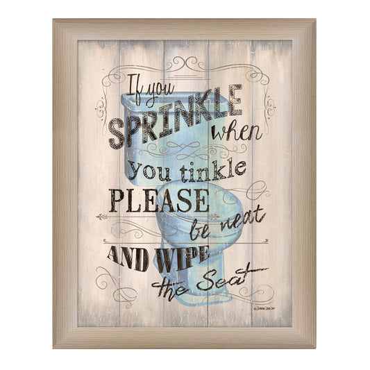 If You Sprinkle Brown Framed Print Wall Art