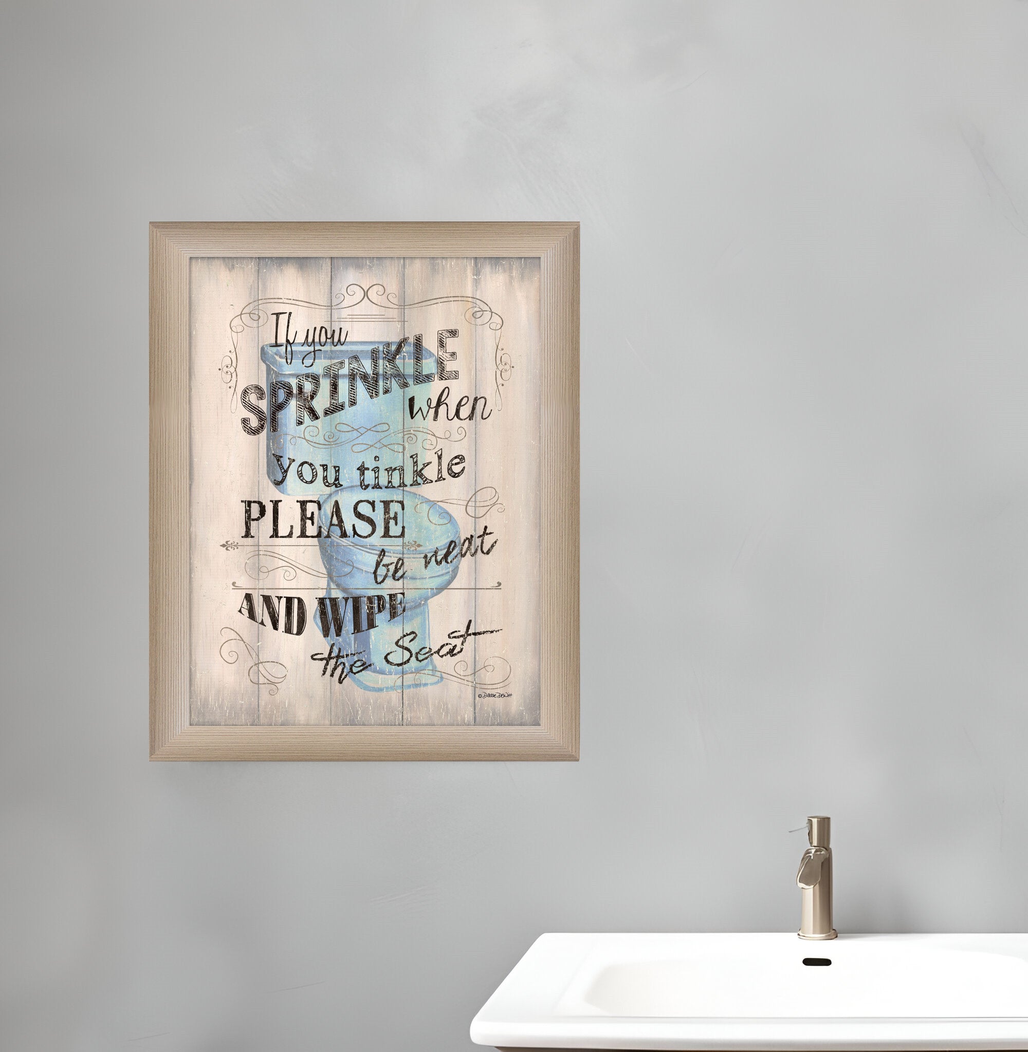 If You Sprinkle Brown Framed Print Wall Art