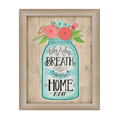 Youre Home Now Brown Framed Print Wall Art