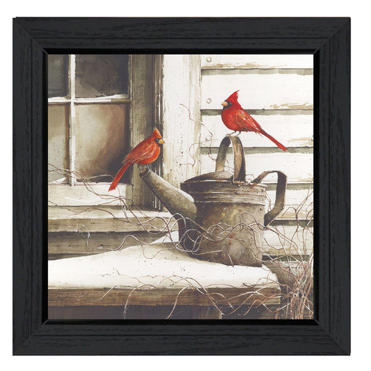 Waiting For Spring Black Framed Print Wall Art