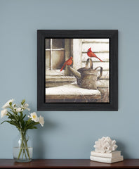 Waiting For Spring Black Framed Print Wall Art