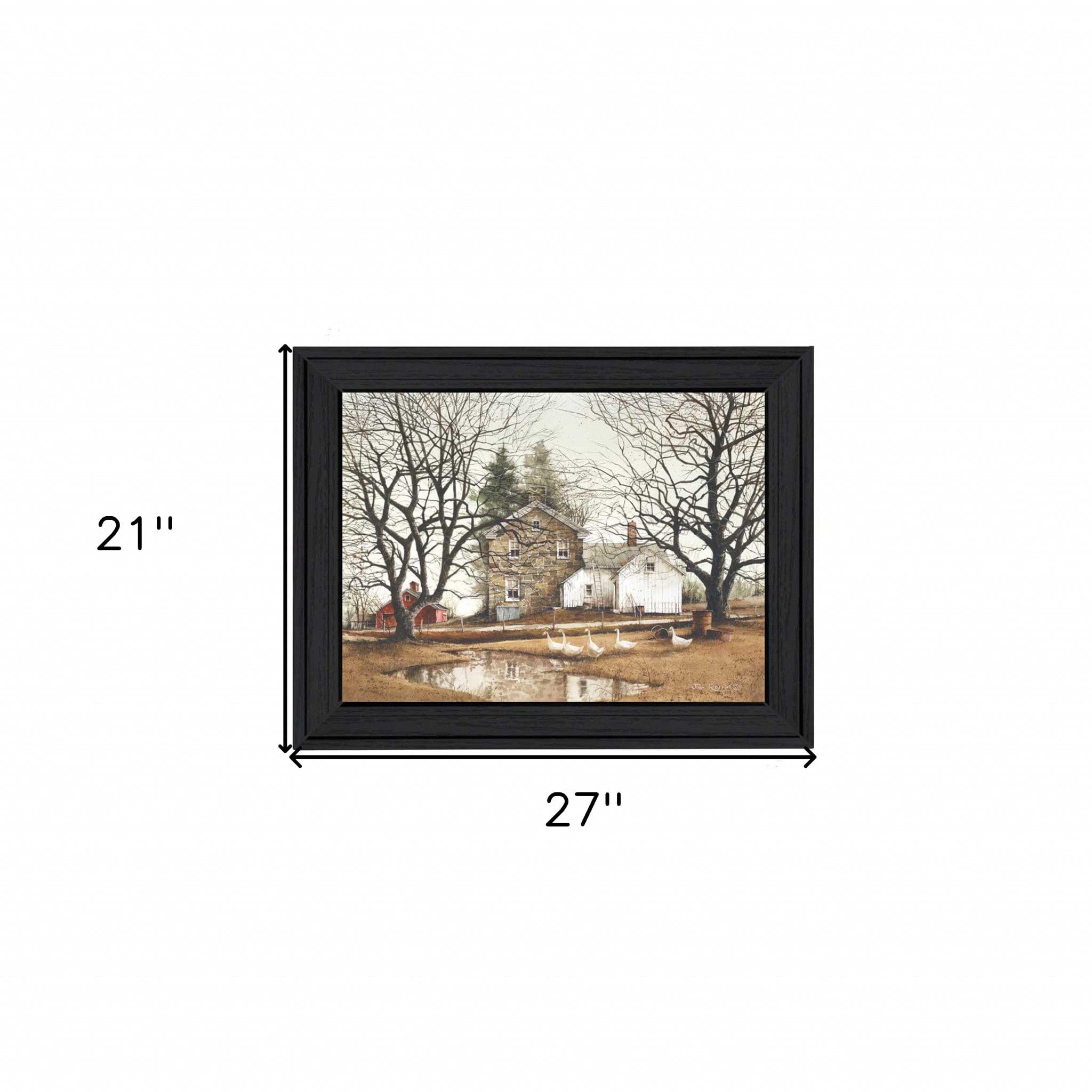 Cold Swim Black Framed Print Wall Art - Homeroots