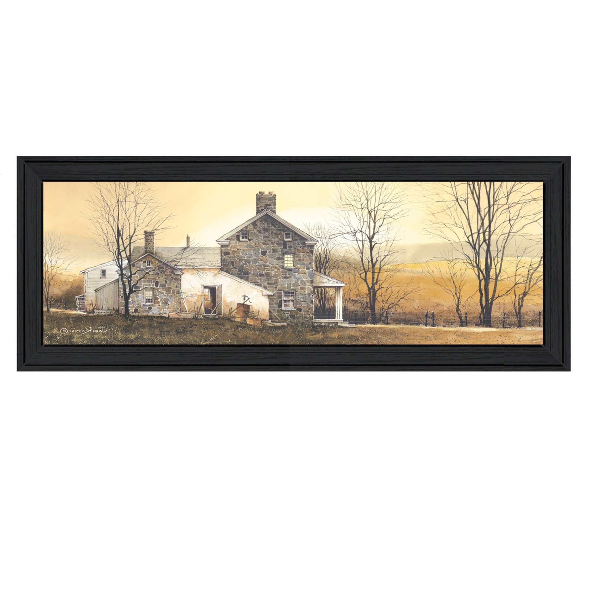 A New Day 2 Black Framed Print Wall Art