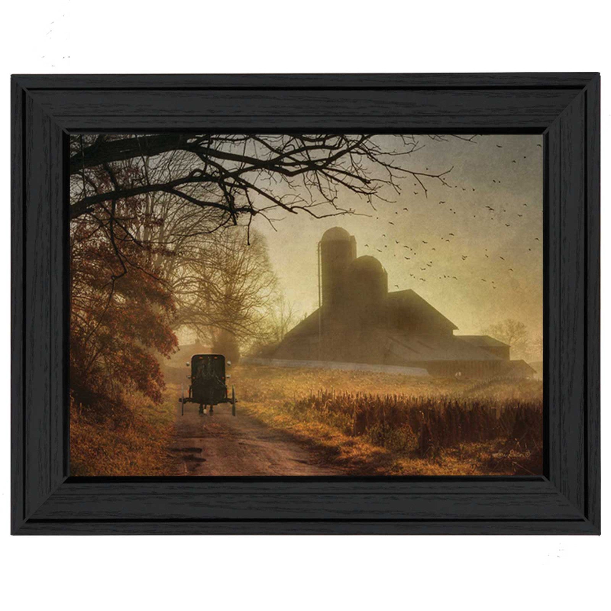 Sunday Morning 2 Black Framed Print Wall Art