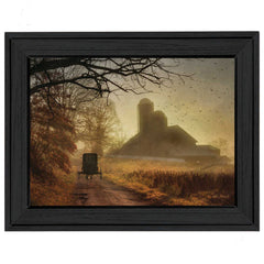 Sunday Morning 2 Black Framed Print Wall Art