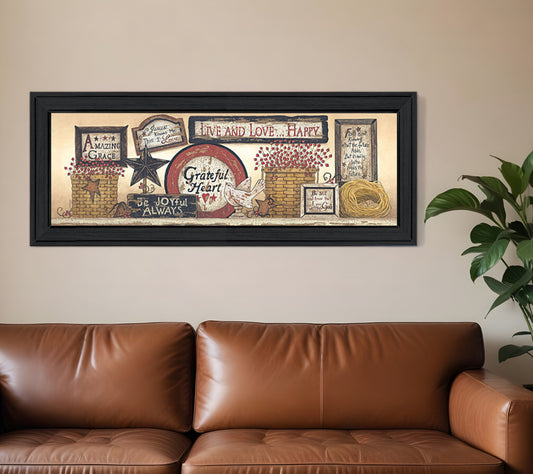 Sign Collector Black Framed Print Wall Art