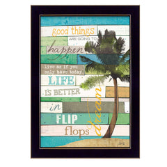 Good Things 1 Black Framed Print Wall Art