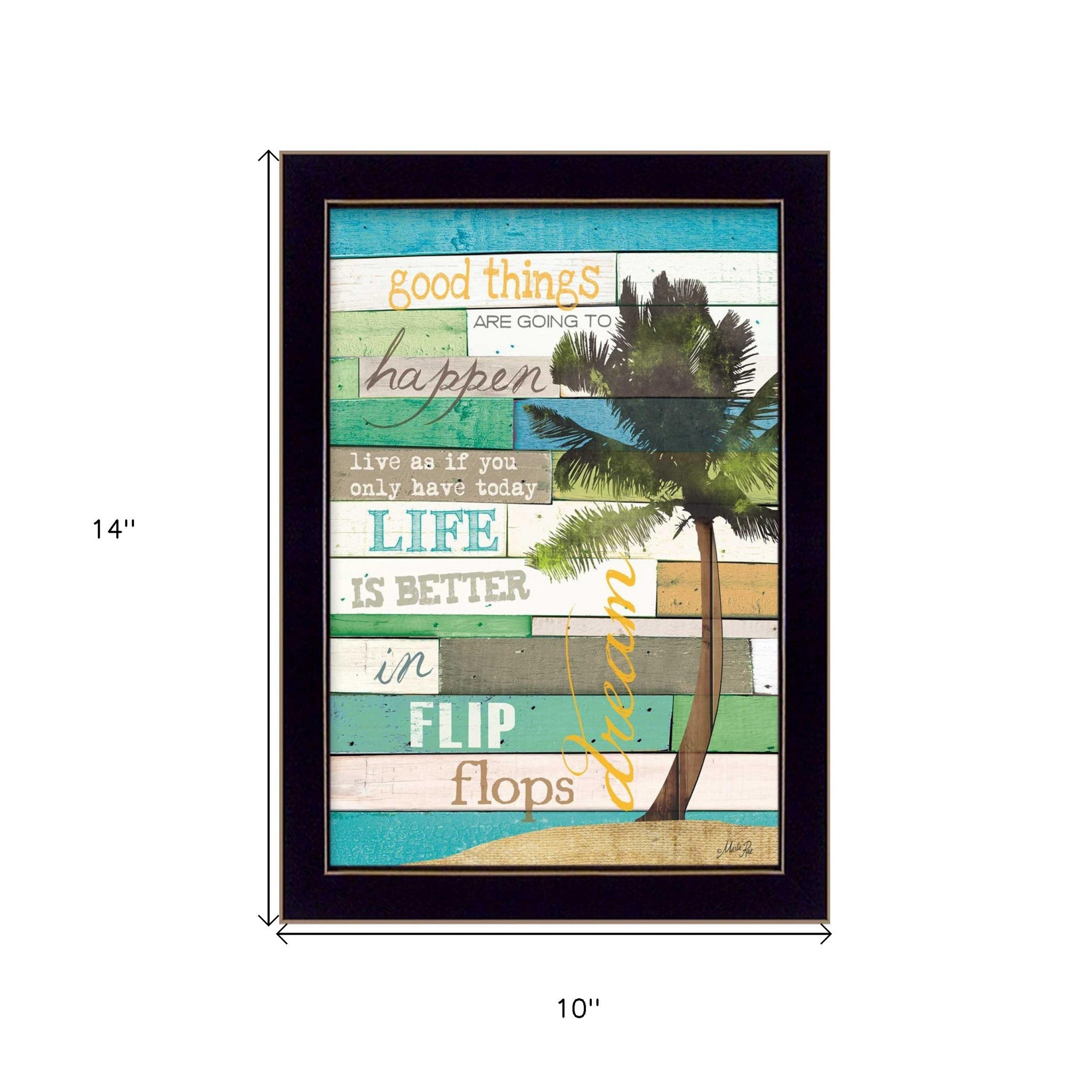 Good Things 1 Black Framed Print Wall Art