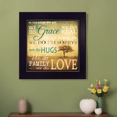 We Do 2 Black Framed Print Wall Art