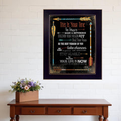 This is Your Time 3 Black Framed Print Wall Art - Homeroots