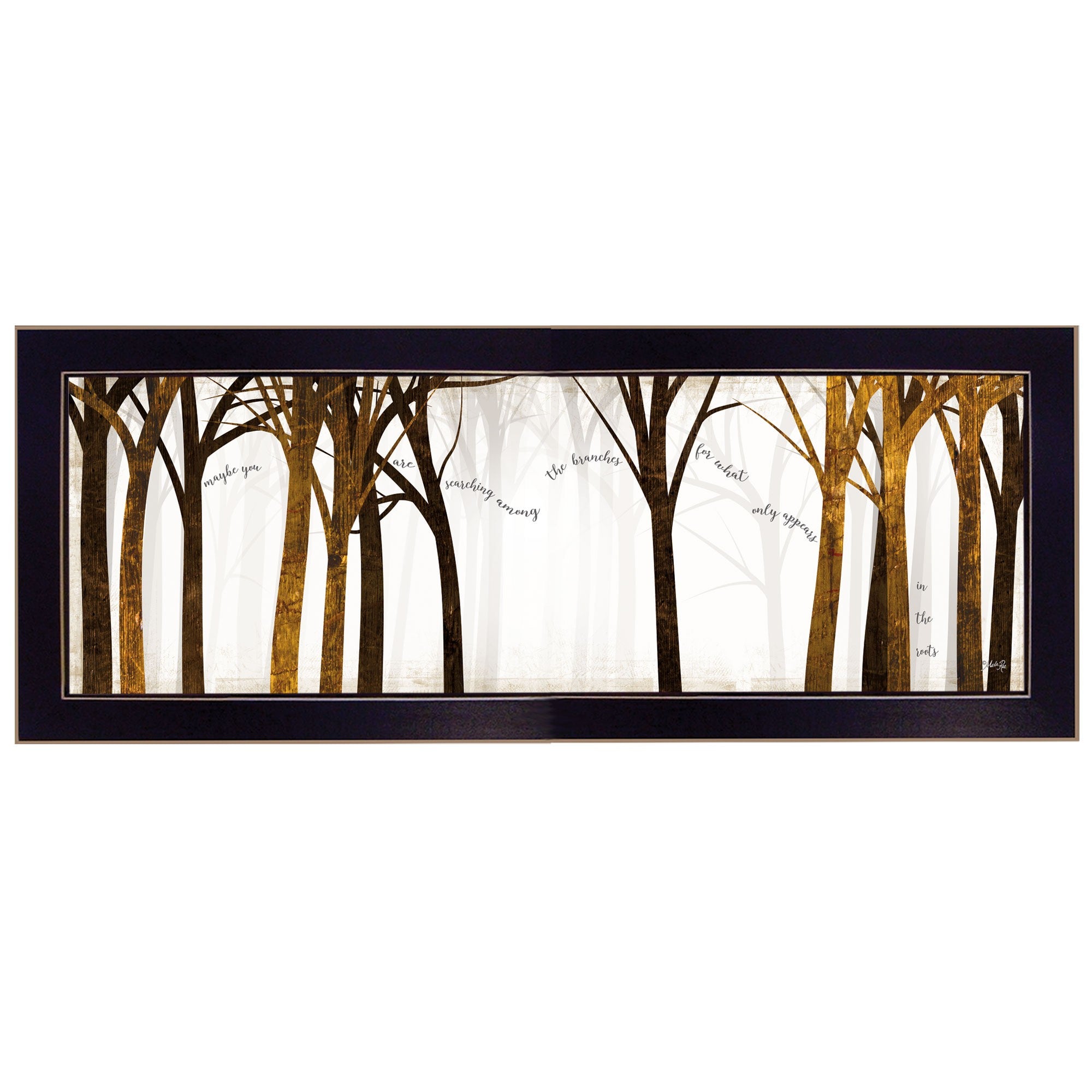 In the Roots Black Framed Print Wall Art