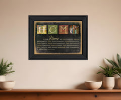 In Our Home 6 Black Framed Print Wall Art