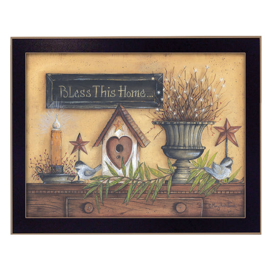 Bless This Home 4 Black Framed Print Wall Art