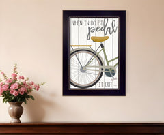 When In Doubt Black Framed Print Wall Art