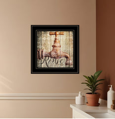 Rinse 2 Black Framed Print Wall Art