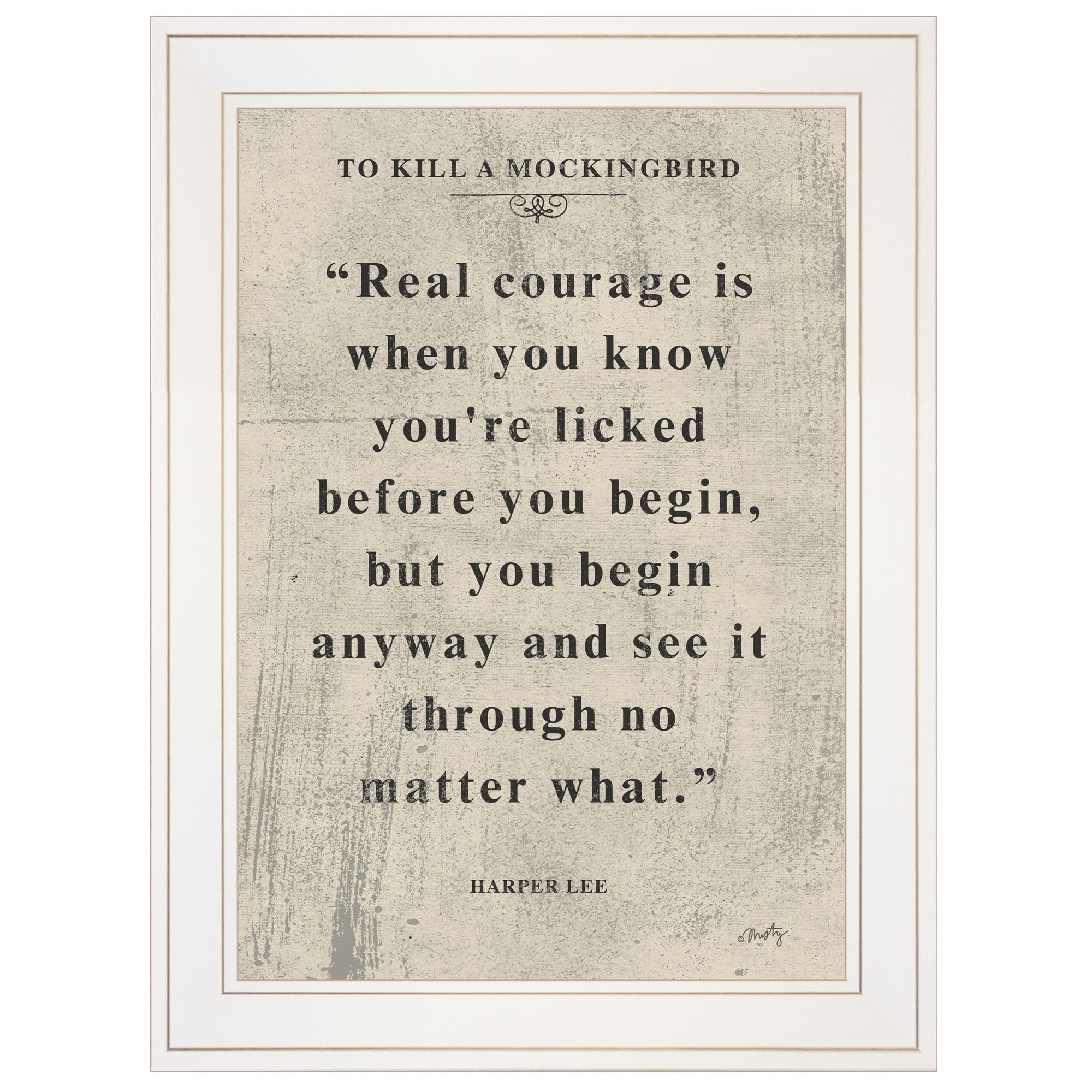 Book Quote VI 1 White Framed Print Wall Art - Homeroots