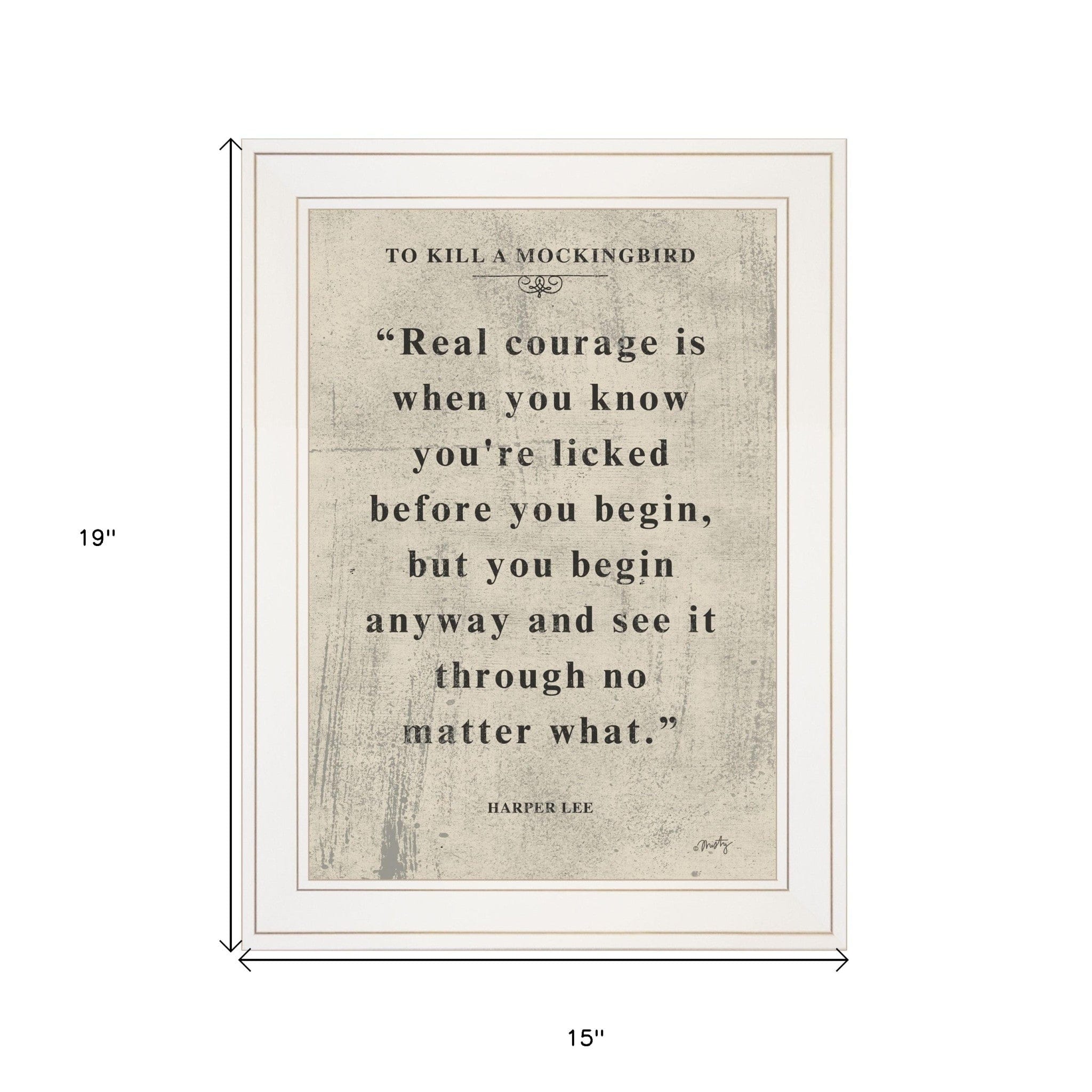 Book Quote VI 1 White Framed Print Wall Art - Homeroots