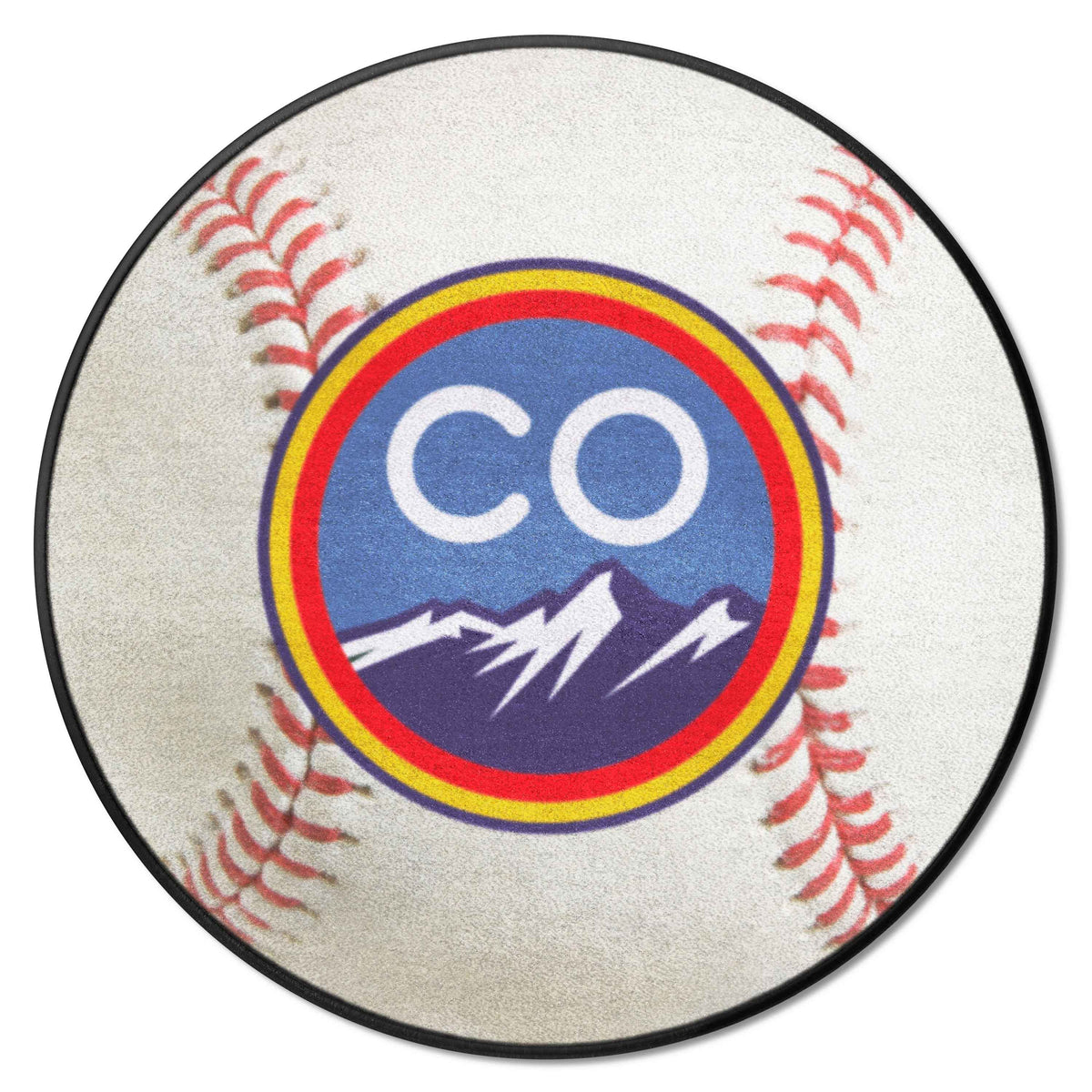 Colorado Rockies Baseball Rug - 27in. Diameter - Colorado Rockies