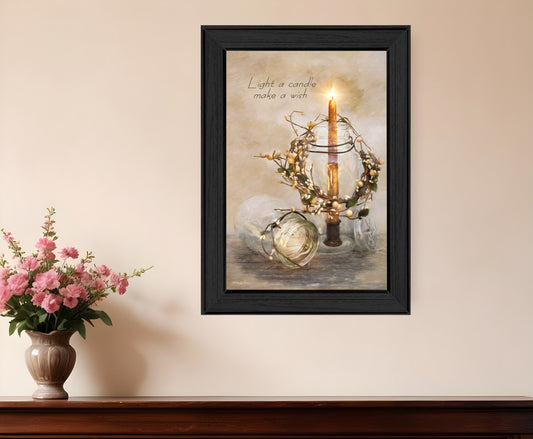 Make A Wish Black Framed Print Wall Art