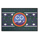 Colorado Rockies Holiday Sweater Starter Mat Accent Rug - 19in. x 30in.