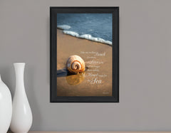 Take Me to the Beach Black Framed Print Wall Art