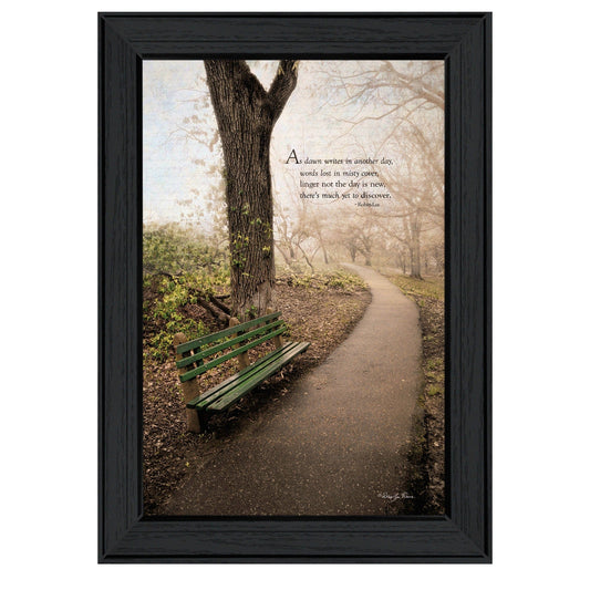 Through the Mist Black Framed Print Wall Art - Homeroots