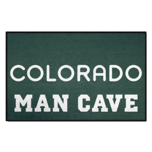 Colorado Rockies Man Cave Starter Mat Accent Rug - 19in. x 30in. - Colorado Rockies