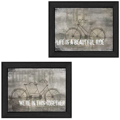 Set Of Two In this Together Black Framed Print Wall Art