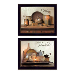 Set Of Two By Grace 1 Black Framed Print Wall Art