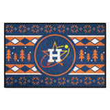 Houston Astros Holiday Sweater Starter Mat Accent Rug - 19in. x 30in.