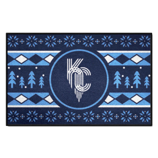 Kansas City Royals Holiday Sweater Starter Mat Accent Rug - 19in. x 30in.