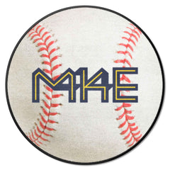 Milwaukee Brewers Baseball Rug - 27in. Diameter