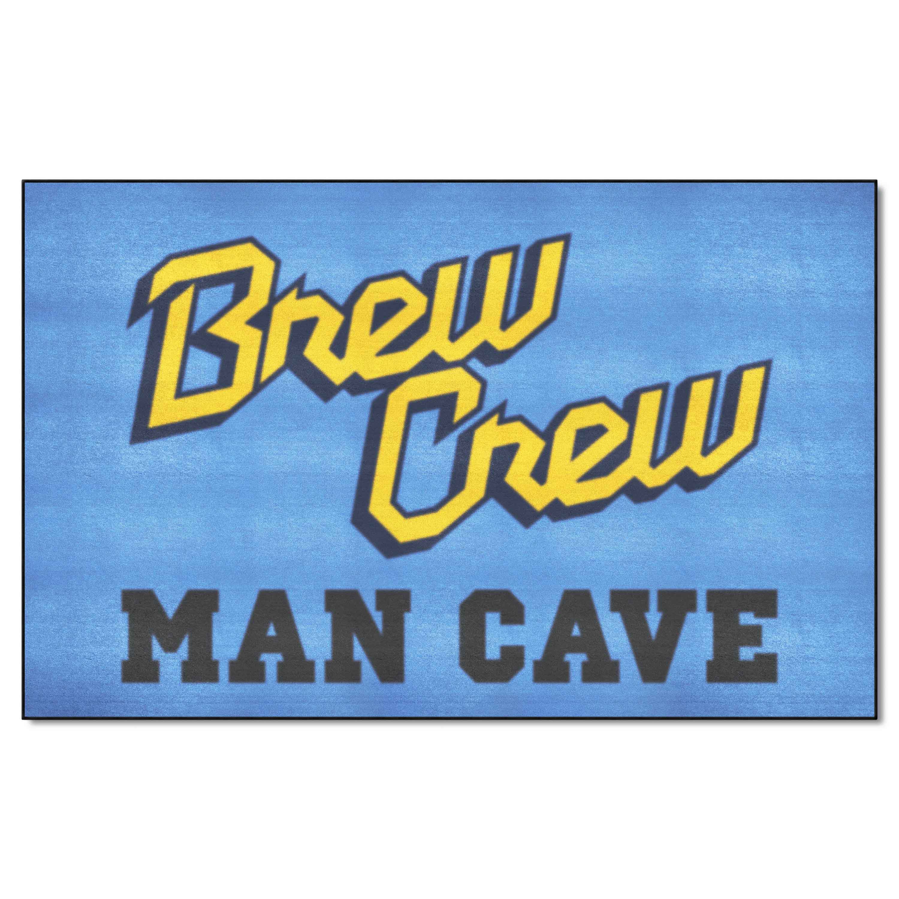 Milwaukee Brewers Man Cave Ulti-Mat Rug - 5ft. x 8ft.