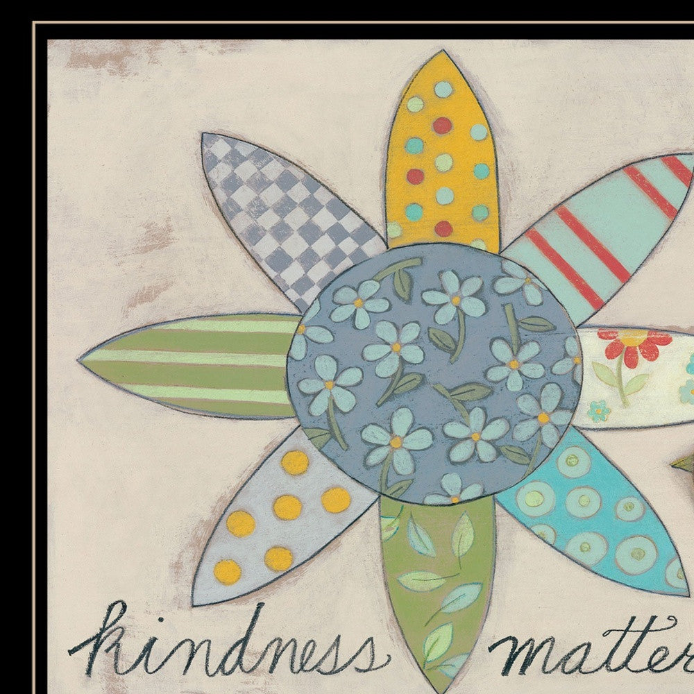 Kindness Matters 2 Black Framed Print Wall Art