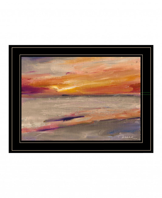 Western Sky 2 Black Framed Print Wall Art