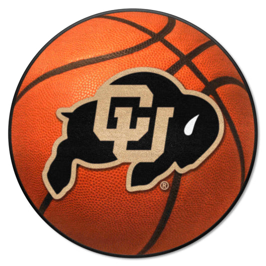 Colorado Buffaloes Basketball Rug - 27in. Diameter - Colorado