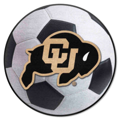 Colorado Buffaloes Soccer Ball Rug - 27in. Diameter - Colorado