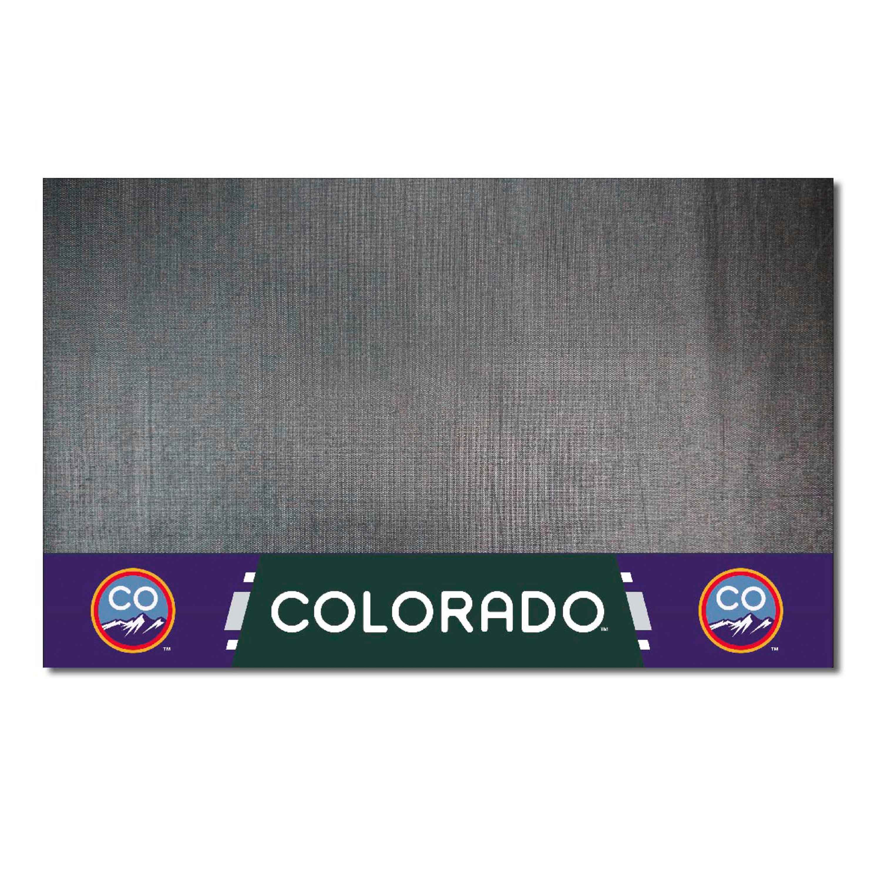 Colorado Rockies Vinyl Grill Mat - 26in. x 42in. - Colorado Rockies