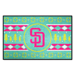 San Diego Padres Holiday Sweater Starter Mat Accent Rug - 19in. x 30in.