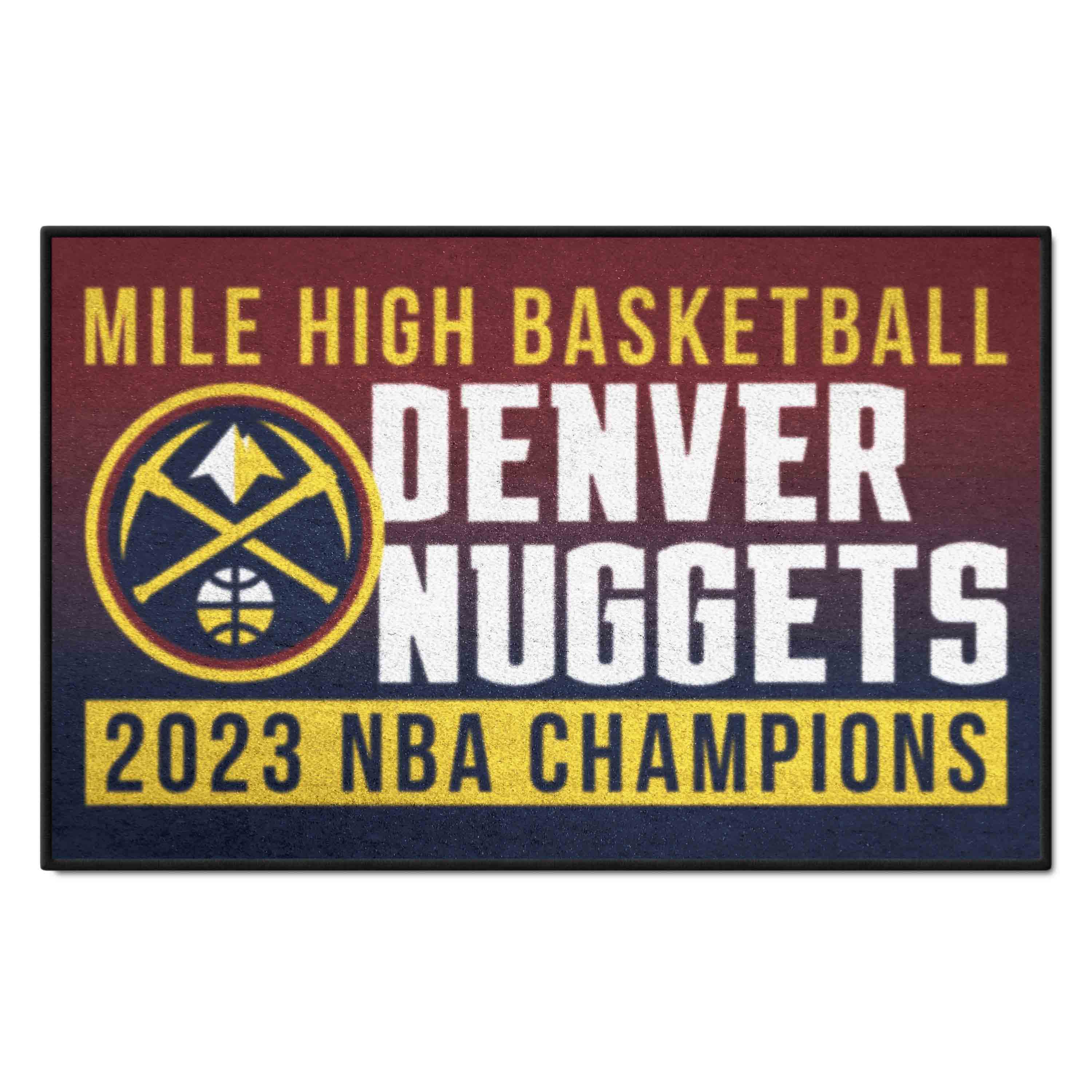 Denver Nuggets 2023 NBA Finals Champions Starter Mat Accent Rug - 19in. x 30in.