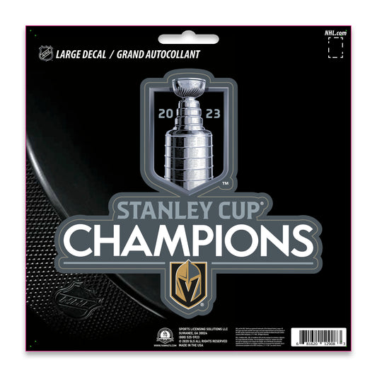 Vegas Golden Knights 2023 Stanley Cup Champions Large Decal Sticker