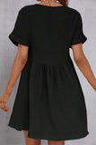 V-Neck Short Sleeve Dress - Flyclothing LLC