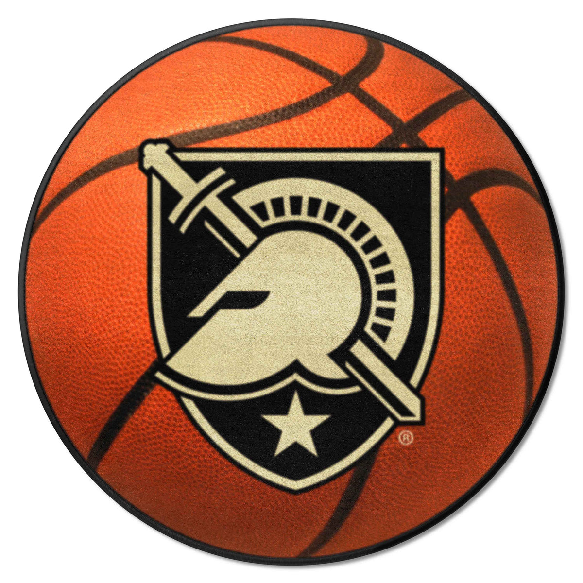 Army West Point Black Knights Basketball Rug - 27in. Diameter