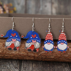 2 Pair Acrylic Gnome Earrings - Trendsi