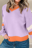 Color Block Long Sleeve Sweatshirt