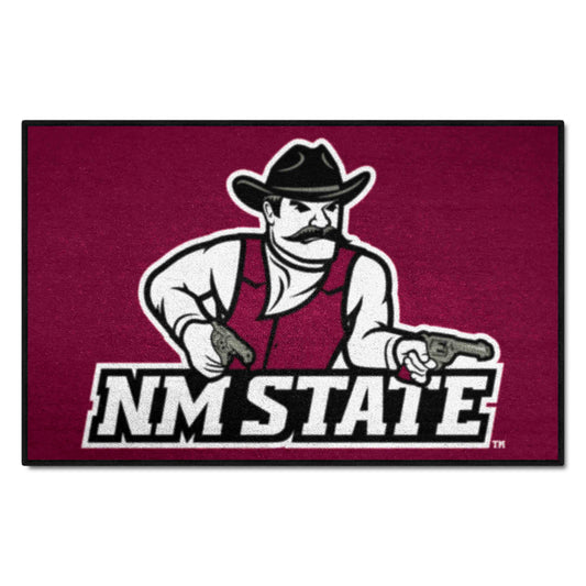 New Mexico State Lobos Starter Mat Accent Rug - 19in. x 30in. - New Mexico State