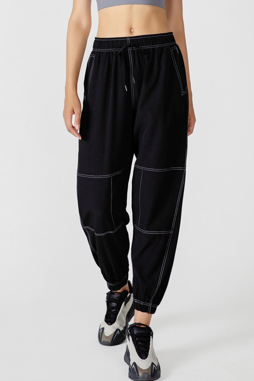 Basic Bae Drawstring Joggers with Pockets - Trendsi