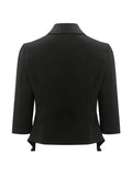 Three-Quarter Sleeve Blazer - Trendsi