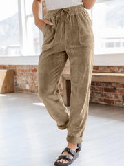 Drawstring Pants with Pockets